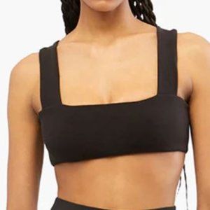 WeWoreWhat Bandeau Bra Top- Black- Size L- NWT